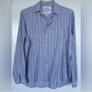 Frank & Eileen Blue Striped Shirt
